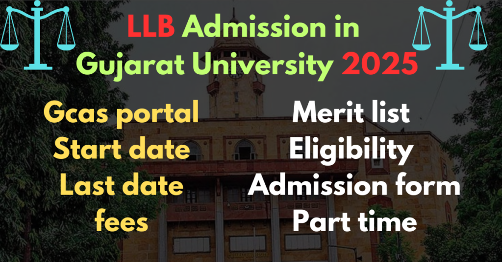 Gujarat University llb admission 2025 college list